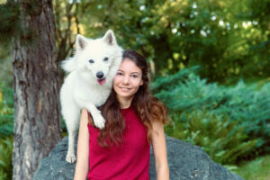 Spitz als Werbehund