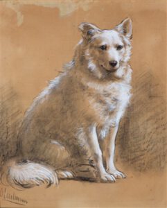 Otto Eerelman: Gemälde weißer Spitz