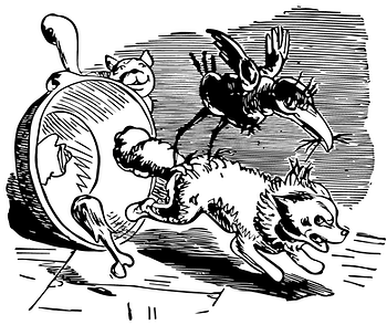 Der Spitz und Hans Huckebein