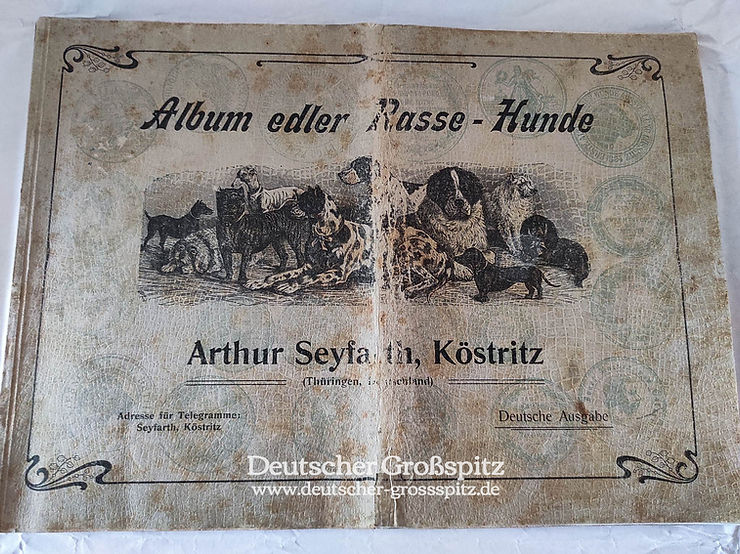 Album edler Rasse-Hunde von 1905