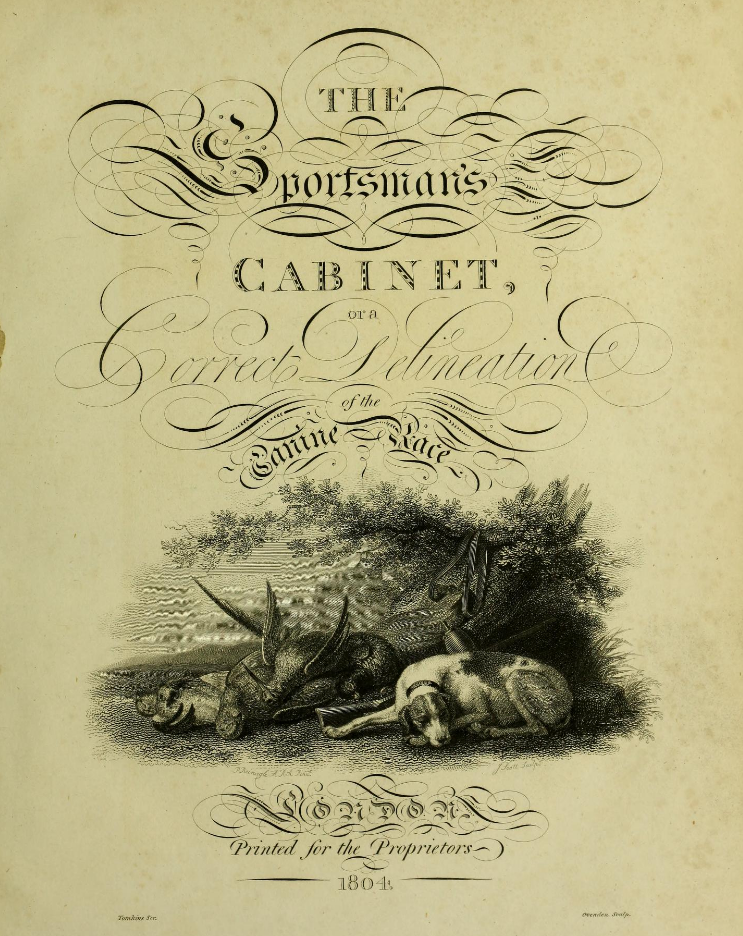 Titel des Sportsman`s Cabinet