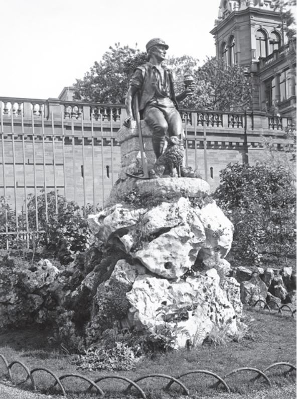 Postkarte mit Urban-Denkmal