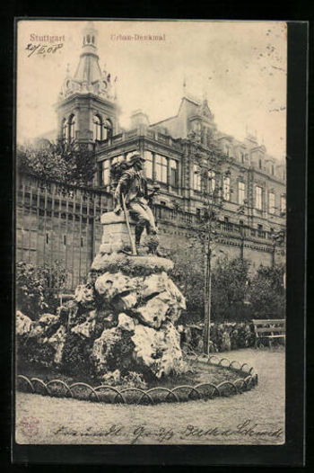 Postkarte mit Urban-Denkmal