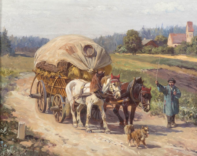 VAN DER VENNE, FRITZ (1873-1936) Heuernte