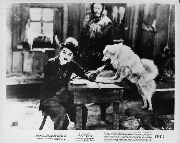 Charlie Chaplin und spitz - in golden rush film
