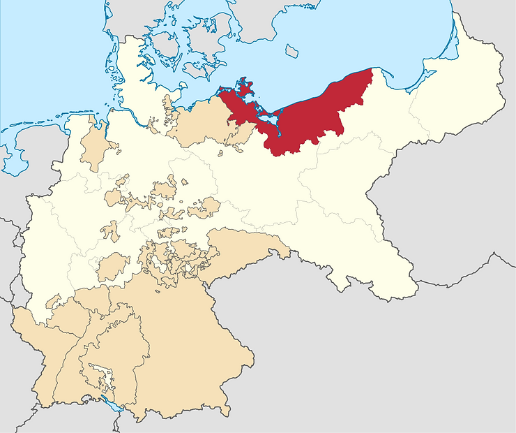 Preußische Provinz Pommern - Herkunft Hütespitz 1950